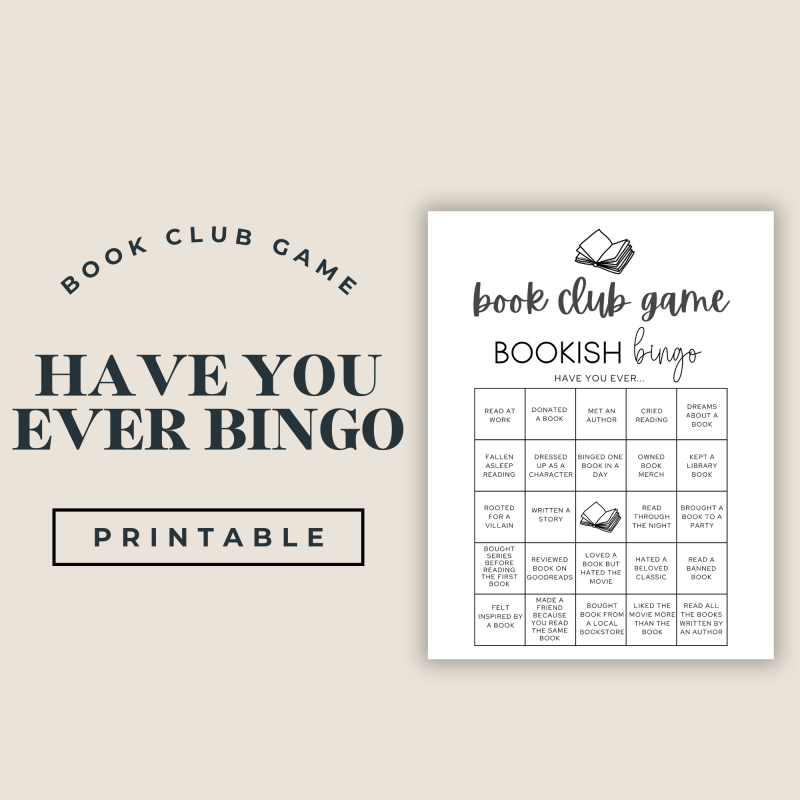 Have You Ever Bingo Game | Book Club Game | Printable Game - Image 2