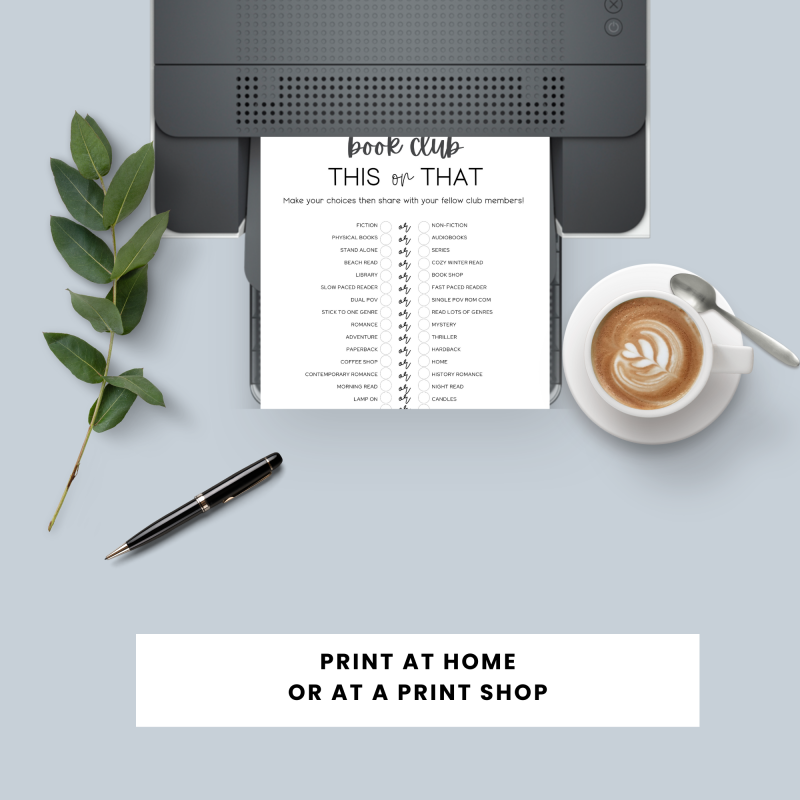 This Or That Game | Fun Book Club Game | Printable Game - Image 7