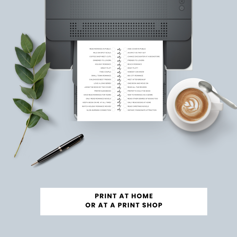 Romance This Or That Game | Book Club Game | Printable Game - Image 7