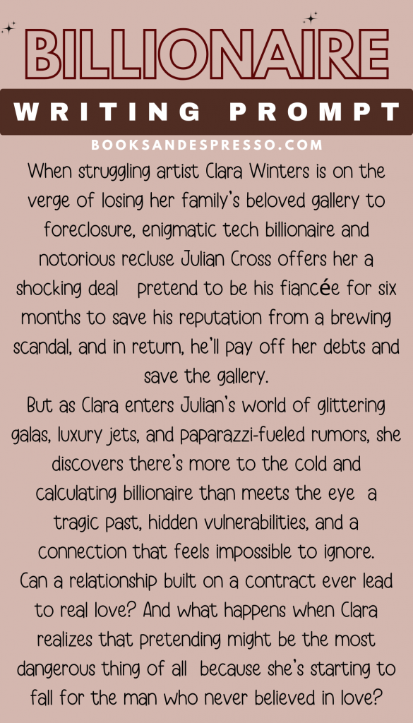 billionaire romance writing prompt