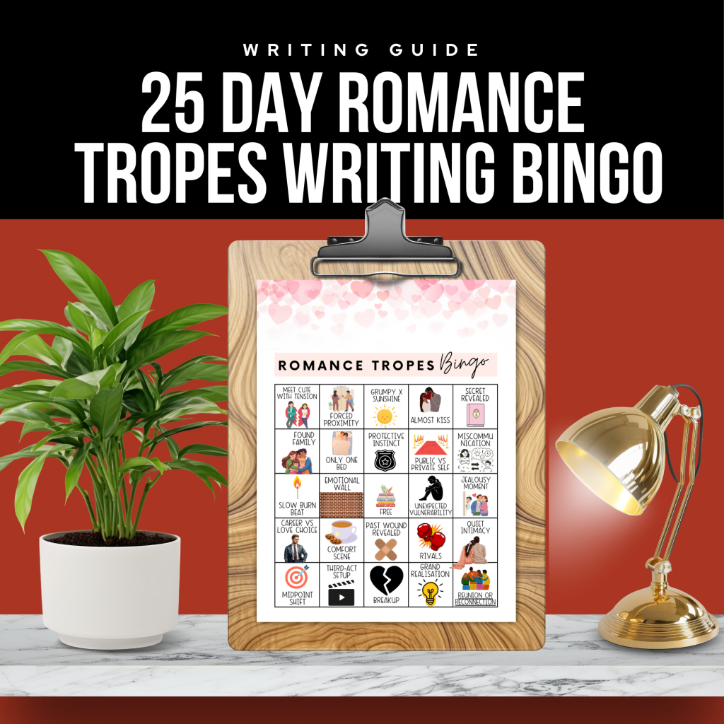 writer's block romance bingo